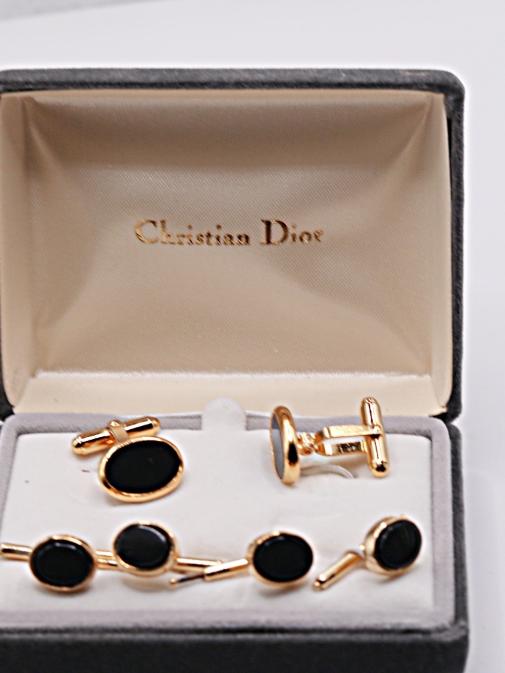 Christian Dior Cufflinks and Four Studs - Picture 2 of 5